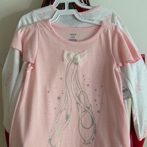 Carters girls long and short sleeve ballet gowns, nwt, size 2/3